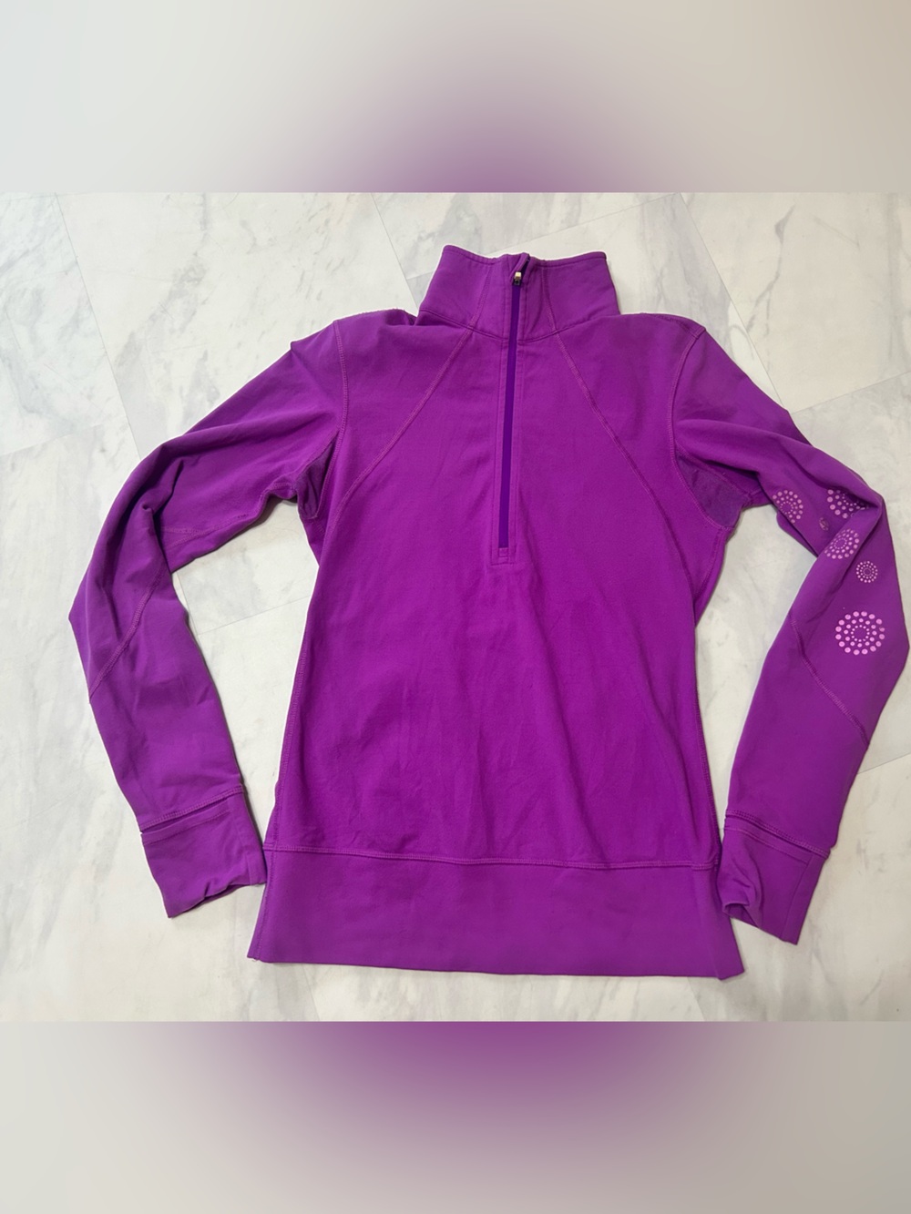 Lululemon size 6 Purple Quarter-Zip Women's Pullover Top